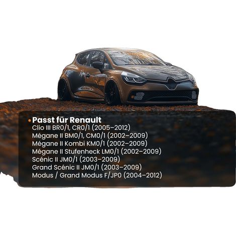 Heckklappenverschlussmechanismus, Stahlmaterial, 10 x 5 x 3 cm, kompatibel mit Renault Clio MK3, Megane MK2, 150 Gramm (1/5)