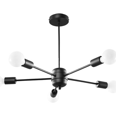 LANGO 5 black chandelier (1/5)