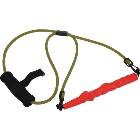 Aide à l'entraînement de golf - Bande de tension pour swing - Ceinture de correction de position - Entraîneur d'entraînement - Sangle de jambe - Vert foncé (1/5)