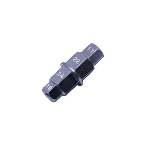 (Noir) Outils mécaniques essieu avant de moto, clé d'essieu, clé d'essieu de moto, douille spéciale moto, arbre hexagonal, essieu de moto, essieu avant (1/5)