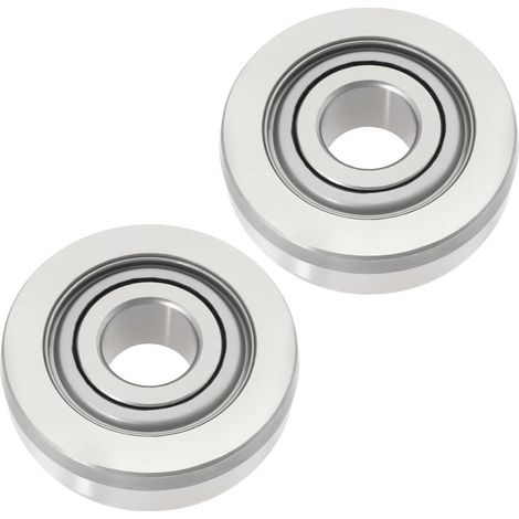 Lot de 2 roulements spéciaux 203KRR3 - Pièce de rechange 203RR3, 1,6 cm ID x 5,1 cm OD x 1,5 cm W pour roue de jauge de jardinière, remplace 8984YY JD8646 (1/5)