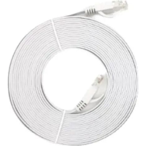 Câble Ethernet Cat 7 de 15 m, câble RJ45 blindé de 15 m, câble réseau plat Gigabit S/FTP haute vitesse pour extérieur, câble anti-parasitage (1/5)