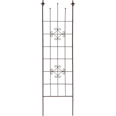 TrendLine Rankgitter braun ca. 180 cm Halterung Garten Pflanzen