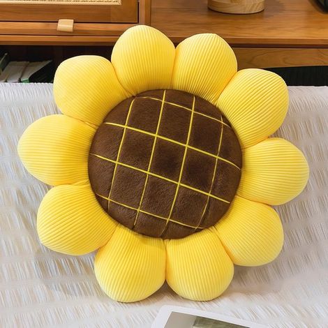 Coussin Tournesol - Un joli coussin de sol parfait pour une chambre de fille (39x39 cm) (1/5)