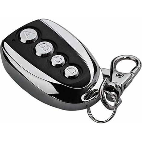 Télécommande Universelle - 433 MHz - Auto-apprenant - Portée Jusqu'à 100 M - Pour Portails Coulissants Et Portes De Garage - Lot De 2 (1/5)