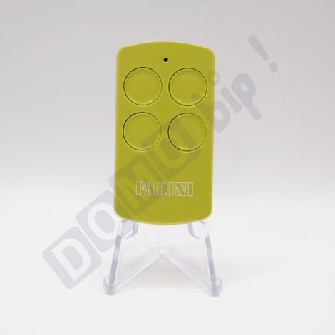 Télécommande FADINI DIVO 71 Verte - Fréquence 433.92 MHz - 4 Canaux - Rolling Code - Référence : 7113GL - Compatible Portails et Portes Motorisées (1/5)