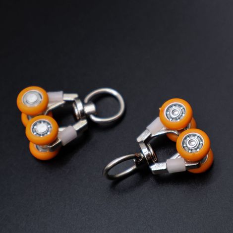 Zubehör für geräuscharme Rollgardinenschienen aus Aluminium, Lagerrollen, Direktvertrieb von Gardinenschienenrollen, Rollen (1/4)