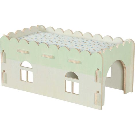 Extension pour maison en bois pour rongeurs Cosy Pour lapin nain (1/4)