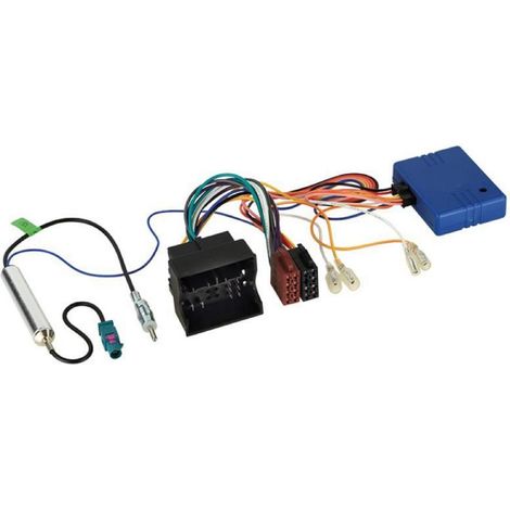 Kit Adaptateur Canbus compatible avec Audi Seat Skoda VW Quadlock vers ISO - Antenne DIN