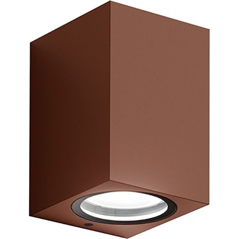 Applique alluminio gea led shin m ges912 gu10 led ip44 lampada parete monoemissione classico esterno