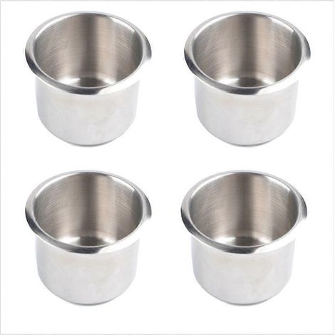 Lot de 4 porte-gobelets universels pour bateau (68 x 55 mm) à encastrer sur canapé. (1/5)