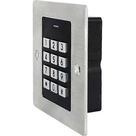 Clavier de contrôle d'accès de porte encastrable étanche EK3 WG26, boîtier métallique, pour ouvre-porte de garage/portail, supporte 1000 utilisateurs (1/5)