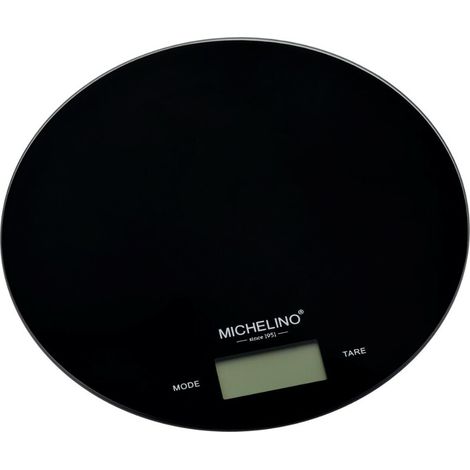 MICHELINO Digitale Küchenwaage Serie Leonidas LCD-Bildschirm Automatische Ein- und Abschaltung Schwarz
