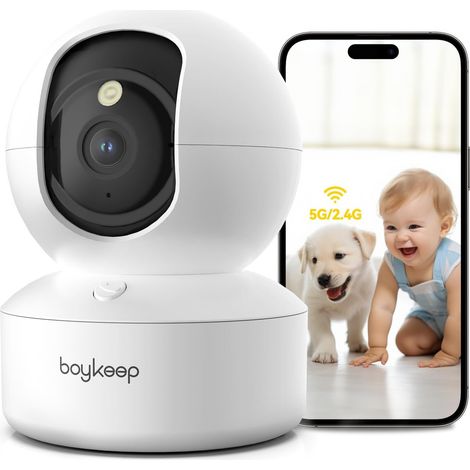 3MP Smart Baby Monitor Kamera – 5G/2,4 GHz WiFi, automatische Verfolgung, 24/7 Videoüberwachung für Innenräume