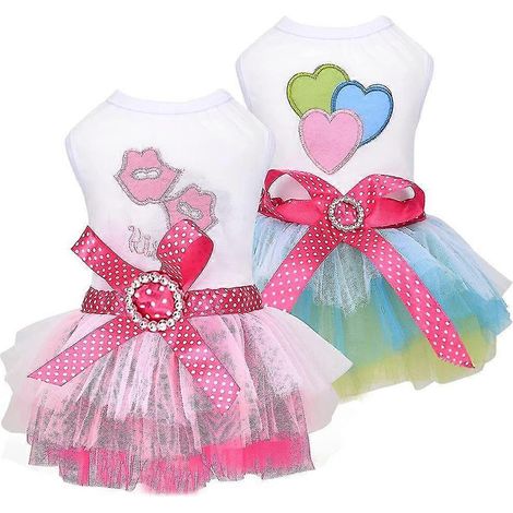 Ropa para perritas pequeñas Yorkie Chihuahua, chaleco tutú de encaje para cachorros, falda (1/5)