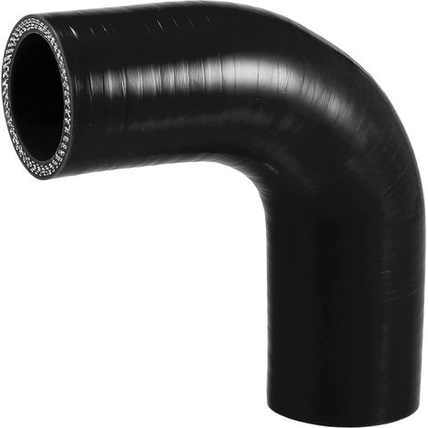 Tuyau En Silicone 90 Degrés Noir 1 Pièce Pour Voiture (1/5)
