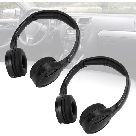 2-Kanal-Stereo-IR-Funkkopfhörer für die Auto-Kopfstütze, DVD-Kopfhörer mit Empfänger (1/5)