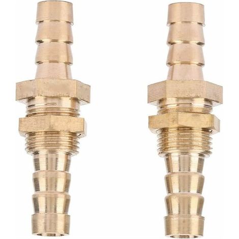 DEESSE SHOP - Connecteurs de couplage, Akozon 2 pièces raccord rapide en laiton pour adaptateurs de tuyau d'étang de piscine (6 mm) (1/5)
