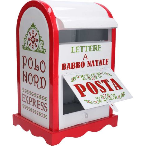 Cassetta posta metallo rosso bianco nbd-9063 cm20x22,5h33 (1/2)