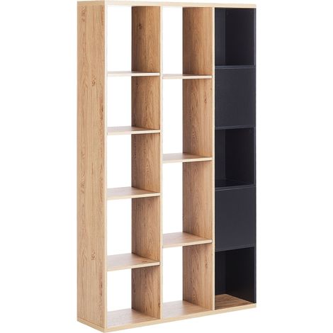 Bookcase BANGOR 175 cm Brown/ Black
