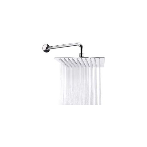 Cabezal de ducha de alta presión ZVD, cabezal de ducha cuadrado grande de acero inoxidable 304 con tubo de 30 cm, cabezal de ducha fijo para baño, ahorro de agua - Crezuo (1/4)