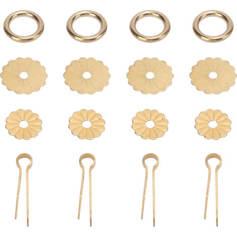 4set Antique Cabinet Handles Brass Material Vintage Elegant DIY Making Brass Color U Pin Style Practical Drawer Pulls (1/5)