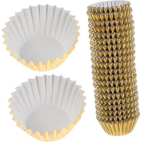Stück Mini Gold Cupcake Förmchen dicke antihaftbeschichtete