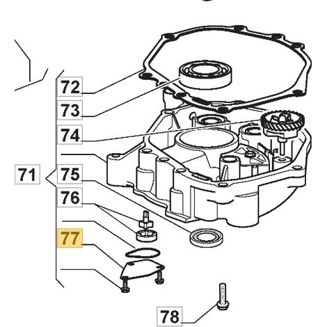 Tapa bomba de aceite ORIGINAL STIGA motor GGP7500 414cc tractor de césped 118550223/0
