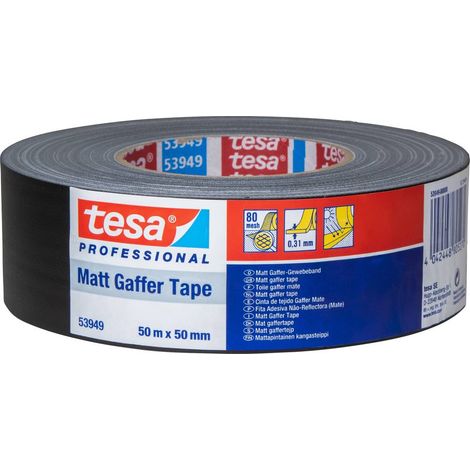 tesa 53949-00000-02 Nastro in tessuto tesa® Gaffer tape Nero (L x L) 50 m x 50 mm 1 pz.