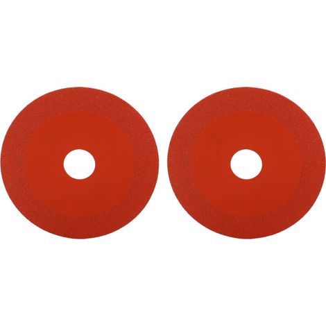 2 Pièces Disque Diamant pour Meuleuse d'Angle, Lame de Scie Circulaire pour Céramique, Verre, Rouge (1/5)