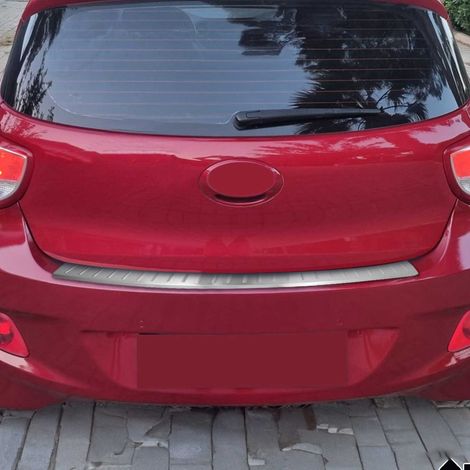 OMAC Ladekantenschutz Stoßstangenschutz für Hyundai i10 II Schrägheck 2013-2016 Pre-FL – Edelstahl gebürstet (1/5)