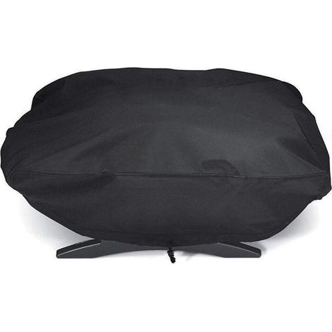 Housse pour barbecue Weber 7110 série Q1000 - Protection anti-poussière et imperméable - Résistante au vent, aux UV et aux déchirures - 67,1 x 44 x 32 cm - Accessoire pour barbecue (1/5)