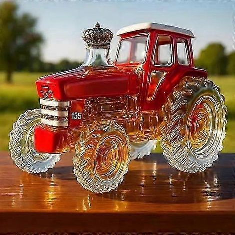 Nouvelle carafe à whisky bouteille de whisky amusante pour Halloween décoration de bar à domicile A90-zhida6SDcd02Hkag-Tracteur rouge