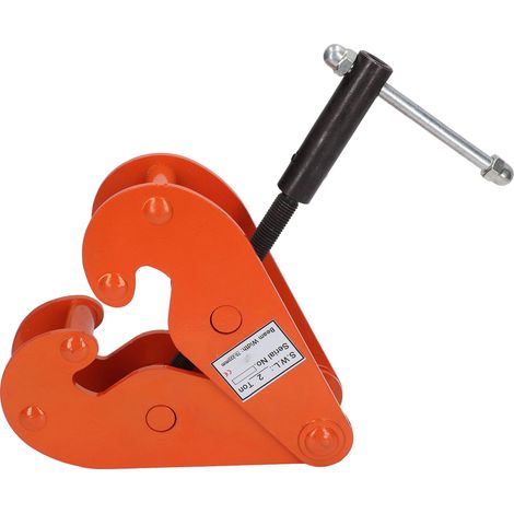 Pince de levage verticale robuste en acier allié 2T 4400LBS pour poutres, idéale pour les usines, les mines et les autoroutes. (1/5)