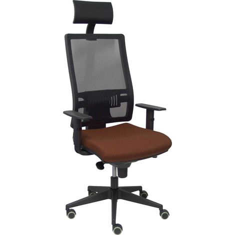 Sedia Ufficio con Poggiatesta Horna Piqueras y Crespo BALI463 Marrone scuro