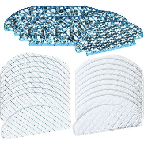 30-teiliges Ersatz-Wischpad-Set für Ecovacs Mikrofaser-Wischmopptücher