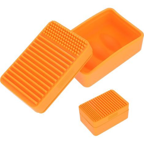 Boîte à savon avec couvercle - silicone - 9,00x6,00x4,20 cm (1/5)