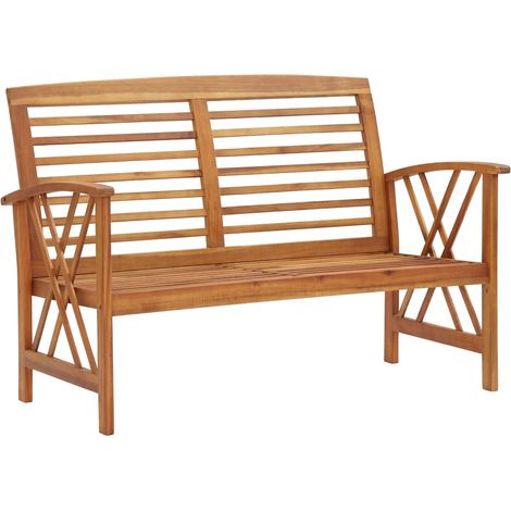 Gartenbank 119 cm Massivholz Akazie