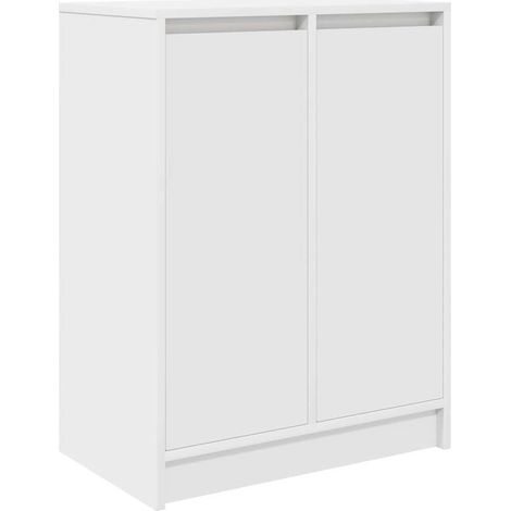 Maison Exclusive - Scarpiera Bianca 57x34x76 cm in Legno Multistrato