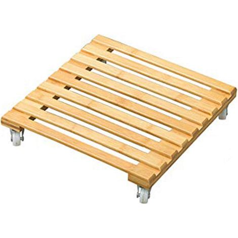 Support Pour Pot De Fleurs - Avec 4 Roulettes 360° - Charge Maximale 100 Kg - Pour Intérieur Et Extérieur - 1 Pièce (1/5)