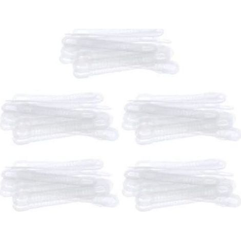 pair 100Pcs Antidérapant Cintre Poignées Bandes Silicone Anti-Dérapant Vêtements Vêtements en Caoutchouc Pince Cintre Poignée (1/4)