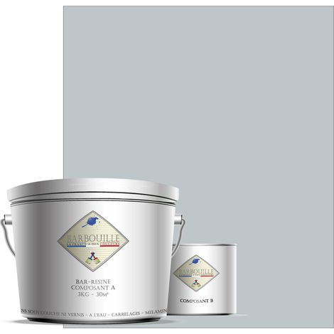 Peinture résine époxy 2,5L MAT 25m² Gris Clair Fluctuat