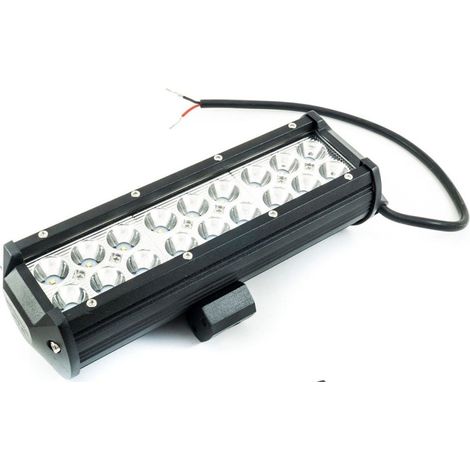 TRADE SHOP - Faro Lampada Supplementare Profondita Auto Fuoristrada 12v 18 Led 54w 6000k Ip68 - (1/2)
