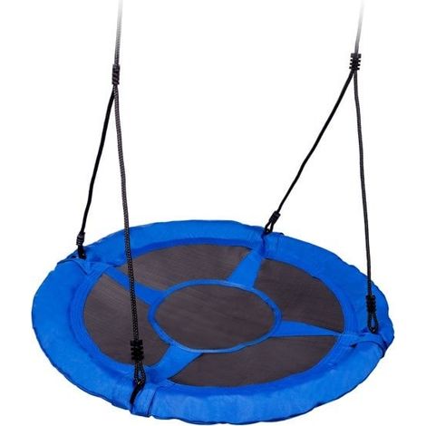 Nestschaukel blau aus 600D Polyester Schaukel Durchmesser 95 cm inklusive Seile