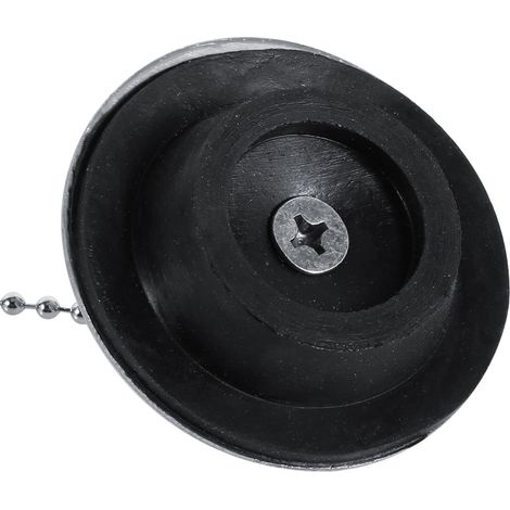Bouchon D Évacuation Pour Évier Et Baignoire - Acier Inoxydable 62 X 44 X 12 Mm - Chaîne Intégrée - Argent - 1 Pièce (1/5)