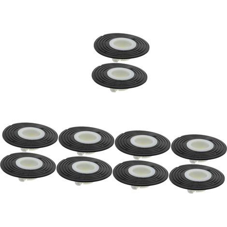 Lot de 10 filtres de siphon de sol en plastique couvercle (1/5)