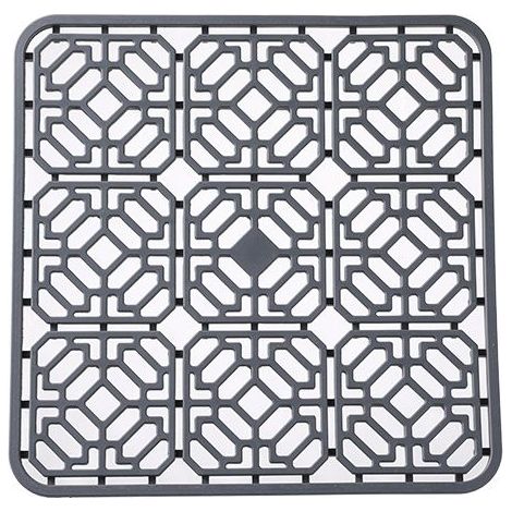 Tapis de Séchage en Silicone pour Évier de Cuisine 30 x 30 cm, Rectangulaire, pour Vaisselle, Fruits et Légumes (1/5)