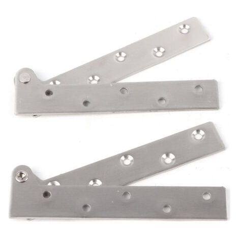 2pcs Hinge 180° Rotation, Stainless Steel 180 Degree Rotation Door Shaft Hinge Concealer Door Pivot Accessories Hardware (1/5)