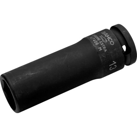 Bahco 3/8 Kraft-Steckschlüssel-Einsatz, lang, Sechskant, 17 mm, phosphatiert (1/4)