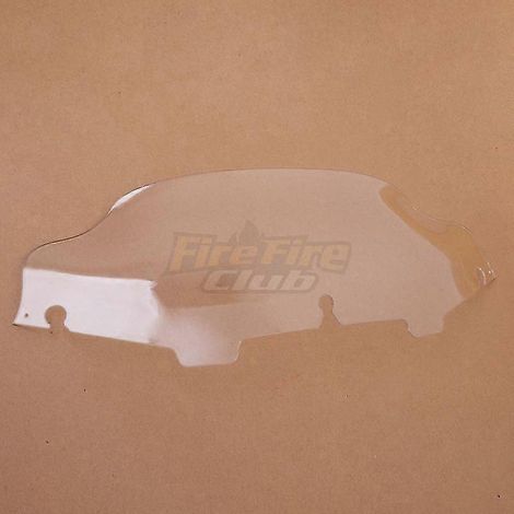 Pare-brise chromé/noir/transparent 6'8" pour moto Harley Electra Street Glide FLHX Touring 1996-2013 - Style 5 6 pouces (1/5)